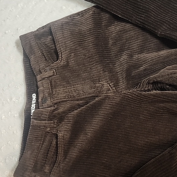 Lands' End Women's Brown Corduroy Pants - Picture 4 of 14